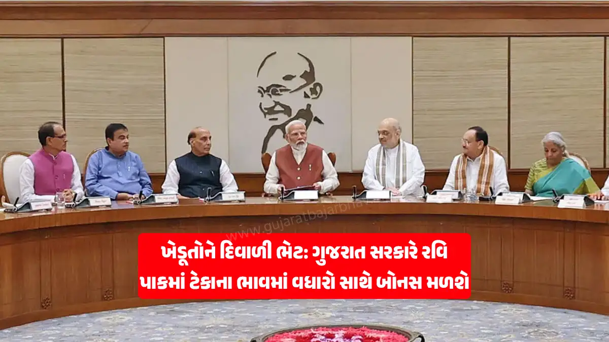 Modi government's Diwali gift to farmers: Gujarat government increases minimum support prices of rabi crops wheat, barley, gram, lentils, raisin, mustard and safflower along with bonus